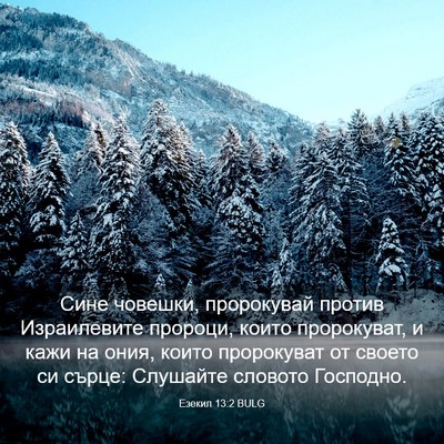 Picture 03 - Езекил 13:2 BULG - Сине човешки, пророкувай - Bible Verse Picture
