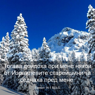 Picture 03 - Езекил 14:1 BULG - Тогава дойдоха при мене - Bible Verse Picture