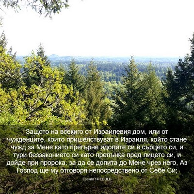 Picture 03 - Езекил 14:7 BULG - Защото на всекиго от - Bible Verse Picture