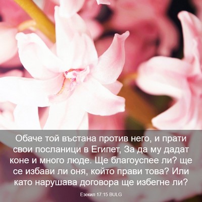 Picture 03 - Езекил 17:15 BULG - Обаче той въстана против - Bible Verse Picture