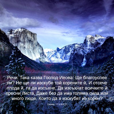 Picture 03 - Езекил 17:9 BULG - Речи: Така казва Господ - Bible Verse Picture