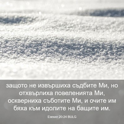 Picture 03 - Езекил 20:24 BULG - защото не извършиха - Bible Verse Picture