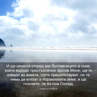 Picture 03 - Езекил 20:38 BULG - И ще изчистя отсред вас - Bible Verse Picture