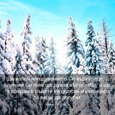 Picture 03 - Езекил 21:31 BULG - Ще излея негодуванието Си - Bible Verse Picture
