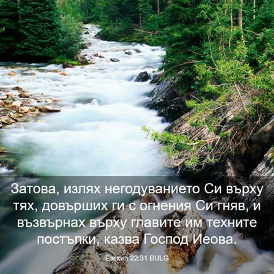 Picture 03 - Езекил 22:31 BULG - Затова, излях - Bible Verse Picture
