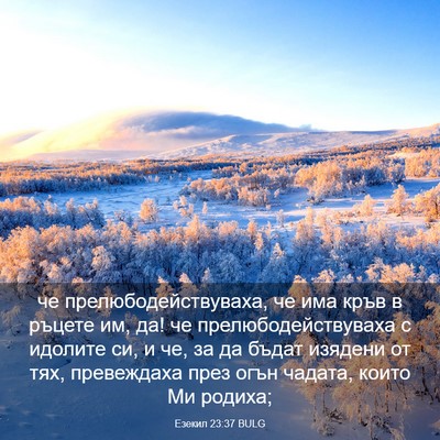 Picture 03 - Езекил 23:37 BULG - че прелюбодействуваха, че - Bible Verse Picture