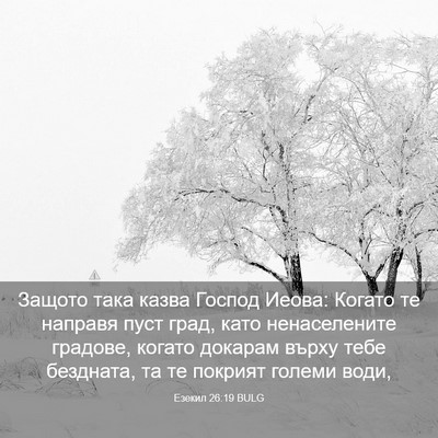 Picture 03 - Езекил 26:19 BULG - Защото така казва Господ - Bible Verse Picture