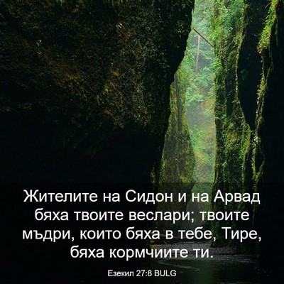 Picture 03 - Езекил 27:8 BULG - Жителите на Сидон и на - Bible Verse Picture