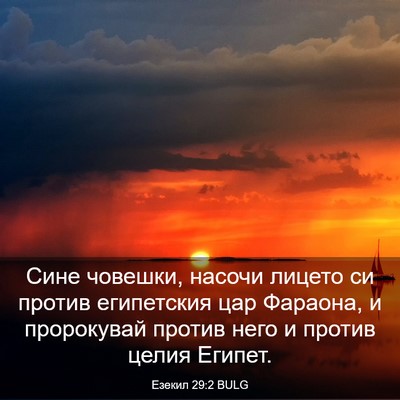 Picture 03 - Езекил 29:2 BULG - Сине човешки, насочи - Bible Verse Picture