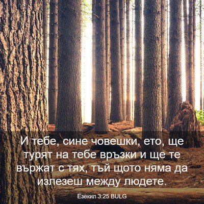 Picture 03 - Езекил 3:25 BULG - И тебе, сине човешки, ето, - Bible Verse Picture