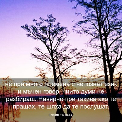 Picture 03 - Езекил 3:6 BULG - не при много племена с - Bible Verse Picture