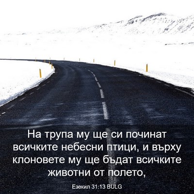 Picture 03 - Езекил 31:13 BULG - На трупа му ще си починат - Bible Verse Picture