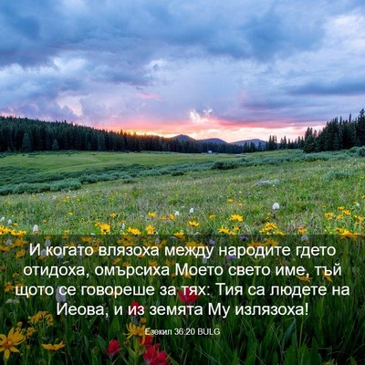 Picture 03 - Езекил 36:20 BULG - И когато влязоха между - Bible Verse Picture