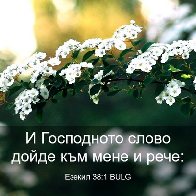Picture 03 - Езекил 38:1 BULG - И Господното слово дойде - Bible Verse Picture