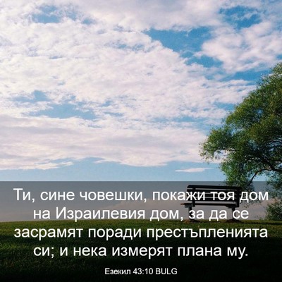 Picture 03 - Езекил 43:10 BULG - Ти, сине човешки, покажи - Bible Verse Picture