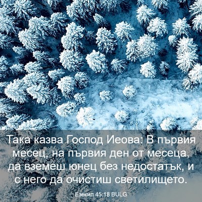 Picture 03 - Езекил 45:18 BULG - Така казва Господ Иеова: В - Bible Verse Picture