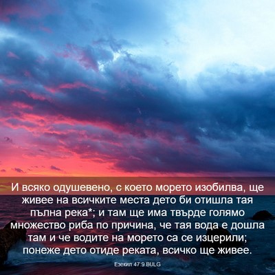 Picture 03 - Езекил 47:9 BULG - И всяко одушевено, с което - Bible Verse Picture