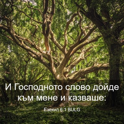 Picture 03 - Езекил 6:1 BULG - И Господното слово дойде - Bible Verse Picture