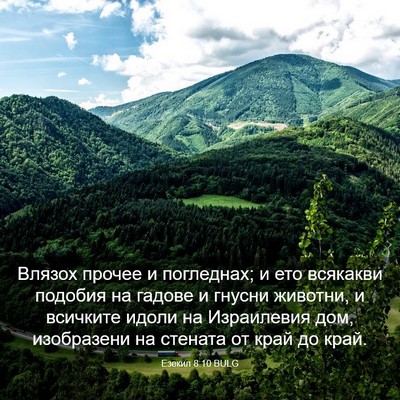 Picture 03 - Езекил 8:10 BULG - Влязох прочее и погледнах; - Bible Verse Picture