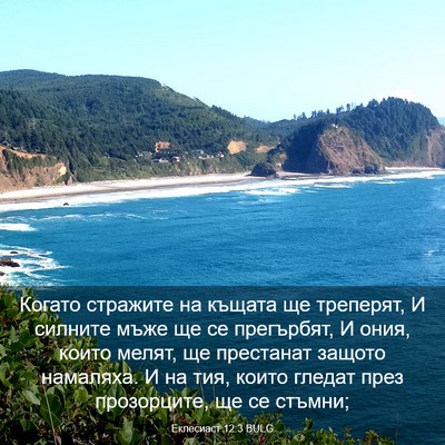 Picture 03 - Еклесиаст 12:3 BULG - Когато стражите на къщата - Bible Verse Picture