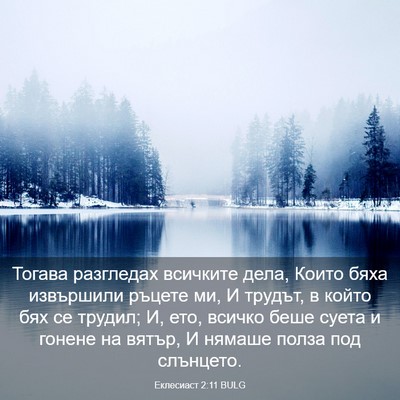 Picture 03 - Еклесиаст 2:11 BULG - Тогава разгледах всичките - Bible Verse Picture
