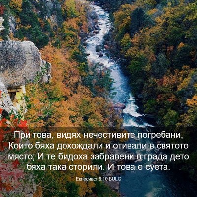 Picture 03 - Еклесиаст 8:10 BULG - При това, видях - Bible Verse Picture