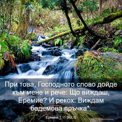 Picture 03 - Еремия 1:11 BULG - При това, Господното слово - Bible Verse Picture