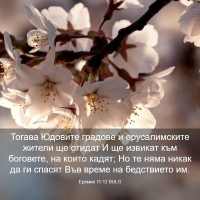 Picture 03 - Еремия 11:12 BULG - Тогава Юдовите градове и - Bible Verse Picture