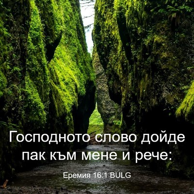 Picture 03 - Еремия 16:1 BULG - Господното слово дойде пак - Bible Verse Picture