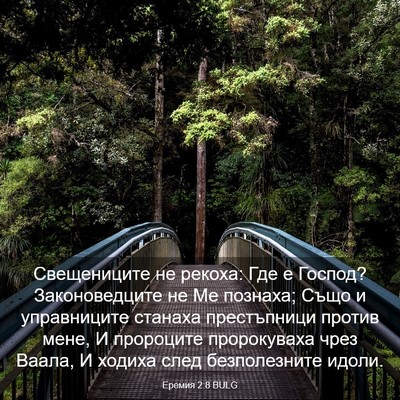 Picture 03 - Еремия 2:8 BULG - Свещениците не рекоха: Где - Bible Verse Picture