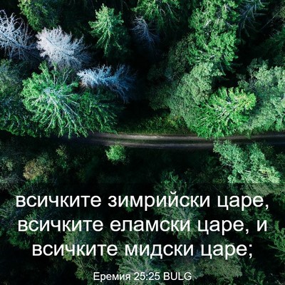 Picture 03 - Еремия 25:25 BULG - всичките зимрийски царе, - Bible Verse Picture