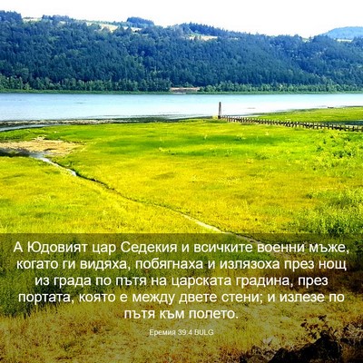 Picture 03 - Еремия 39:4 BULG - А Юдовият цар Седекия и - Bible Verse Picture