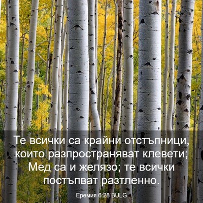 Picture 03 - Еремия 6:28 BULG - Те всички са крайни - Bible Verse Picture