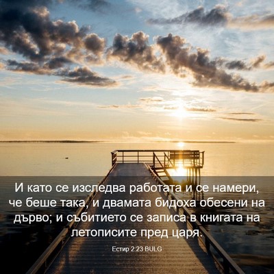 Picture 03 - Естир 2:23 BULG - И като се изследва - Bible Verse Picture