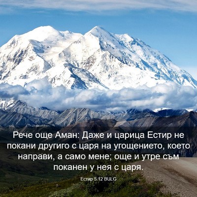 Picture 03 - Естир 5:12 BULG - Рече още Аман: Даже и - Bible Verse Picture