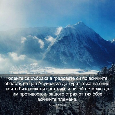 Picture 03 - Естир 9:2 BULG - юдеите се събраха в - Bible Verse Picture
