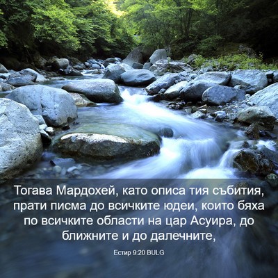 Picture 03 - Естир 9:20 BULG - Тогава Мардохей, като - Bible Verse Picture
