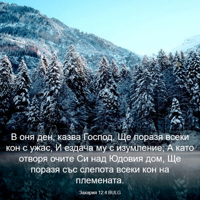 Picture 03 - Захария 12:4 BULG - В оня ден, казва Господ, Ще - Bible Verse Picture