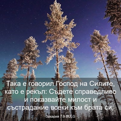 Picture 03 - Захария 7:9 BULG - Така е говорил Господ на - Bible Verse Picture