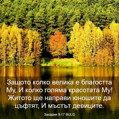 Picture 03 - Захария 9:17 BULG - Защото колко велика е - Bible Verse Picture