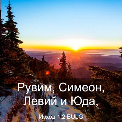 Picture 03 - Изход 1:2 BULG - Рувим, Симеон, Левий и - Bible Verse Picture
