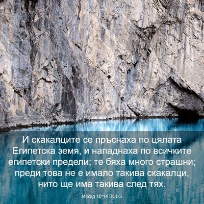 Picture 03 - Изход 10:14 BULG - И скакалците се пръснаха - Bible Verse Picture