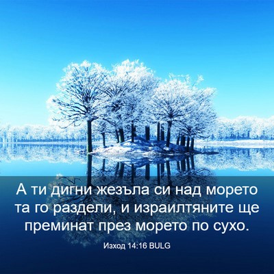 Picture 03 - Изход 14:16 BULG - А ти дигни жезъла си над - Bible Verse Picture