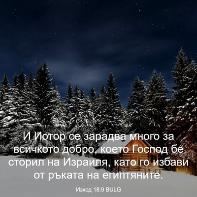 Picture 03 - Изход 18:9 BULG - И Иотор се зарадва много за - Bible Verse Picture