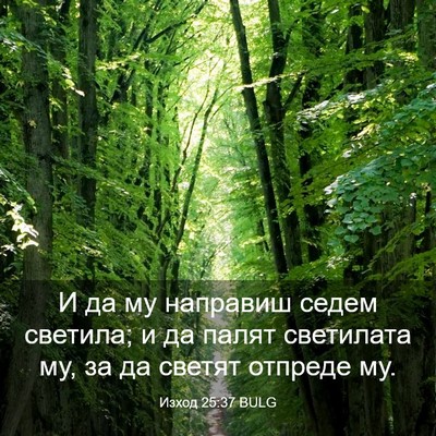 Picture 03 - Изход 25:37 BULG - И да му направиш седем - Bible Verse Picture