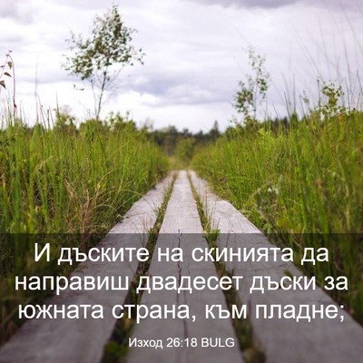 Picture 03 - Изход 26:18 BULG - И дъските на скинията да - Bible Verse Picture