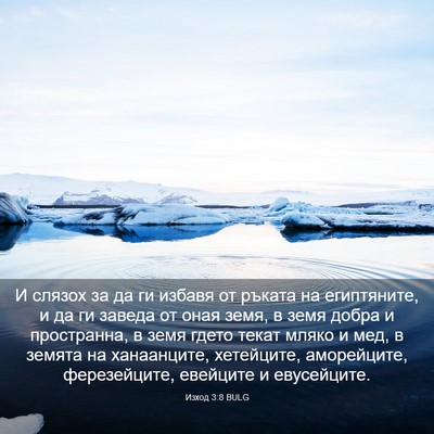Picture 03 - Изход 3:8 BULG - И слязох за да ги избавя от - Bible Verse Picture