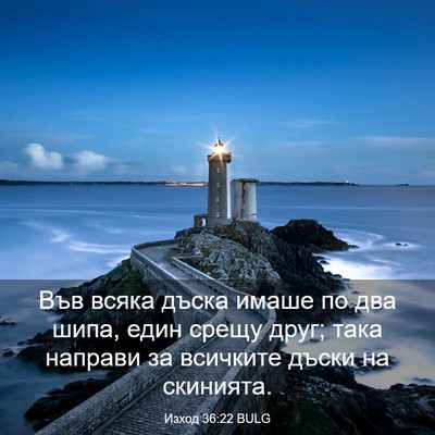 Picture 03 - Изход 36:22 BULG - Във всяка дъска имаше по - Bible Verse Picture