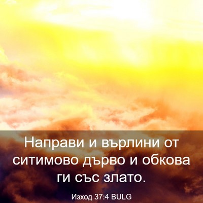 Picture 03 - Изход 37:4 BULG - Направи и върлини от - Bible Verse Picture