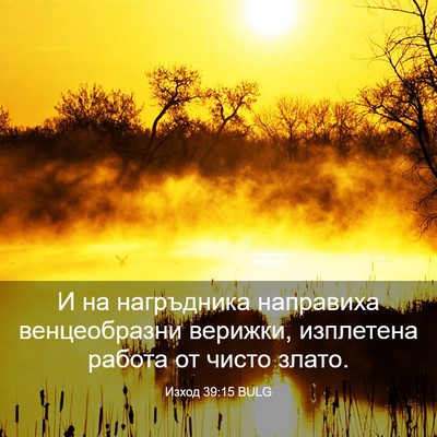 Picture 03 - Изход 39:15 BULG - И на нагръдника направиха - Bible Verse Picture